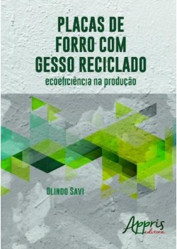 Placas de forro com gesso reciclado